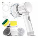 CleanPro Escova Elétrica 5 em 1 — Escova de Limpeza Sem Fio com 5 Cabeças Intercambiáveis