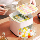 IceBox Dispenser 2 em 1 — Dispenser de Gelo com 2 Gavetas e Botão Ejetor de Cubos 48 Cubos
