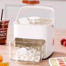 IceBox Dispenser 2 em 1 — Dispenser de Gelo com 2 Gavetas e Botão Ejetor de Cubos 48 Cubos