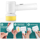 CleanPro Escova Elétrica 5 em 1 — Escova de Limpeza Sem Fio com 5 Cabeças Intercambiáveis