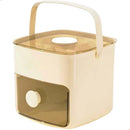 IceBox Dispenser 2 em 1 — Dispenser de Gelo com 2 Gavetas e Botão Ejetor de Cubos 48 Cubos
