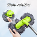 FlexWash Pro — Escova Retrátil de Lavagem Camada Dupla com Alça de Alumínio 1,35m