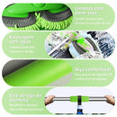 FlexWash Pro — Escova Retrátil de Lavagem Camada Dupla com Alça de Alumínio 1,35m