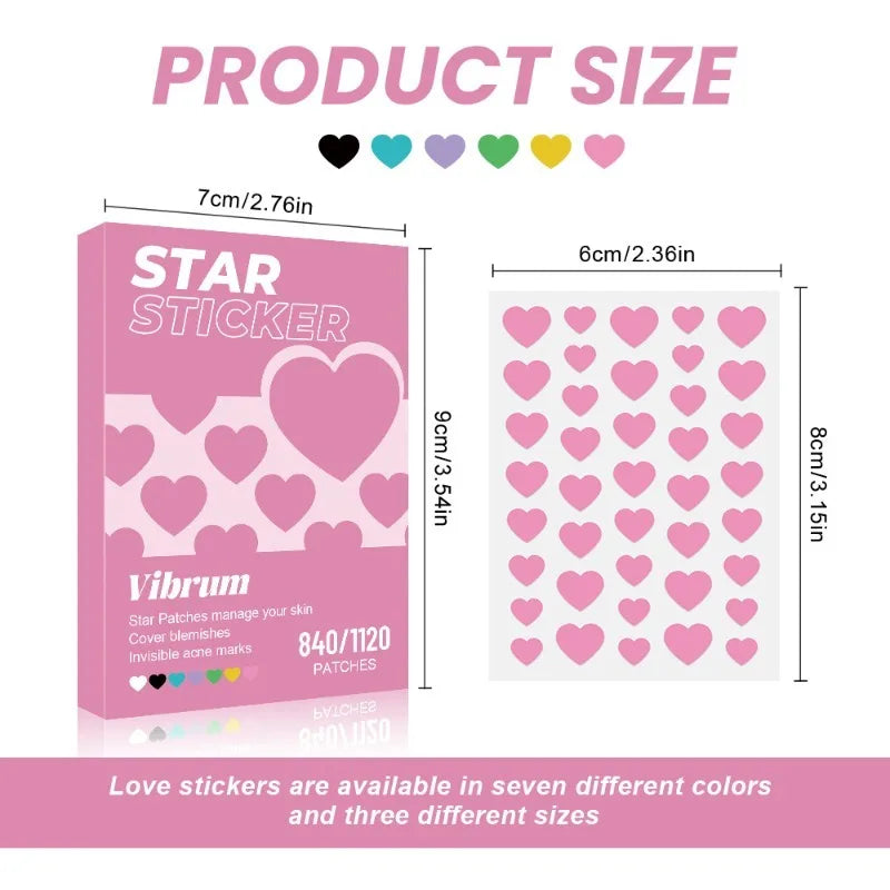 GlowHearts™ – Hydrocolloid Acne Patches