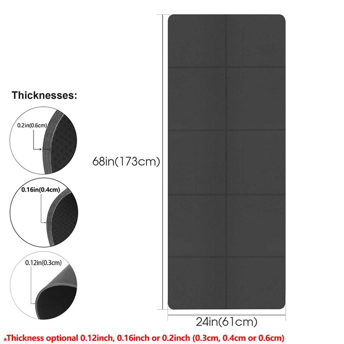 Foldable EVA Yoga Mat – Eco-Friendly Travel Exercise Mat for Yoga, Pilates & Floor Workouts