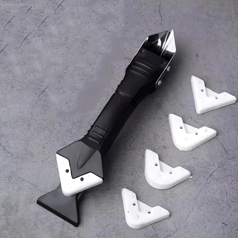 Professional 7-in-1 Silicone Caulk & Grout Tool Kit - Complete DIY Solution