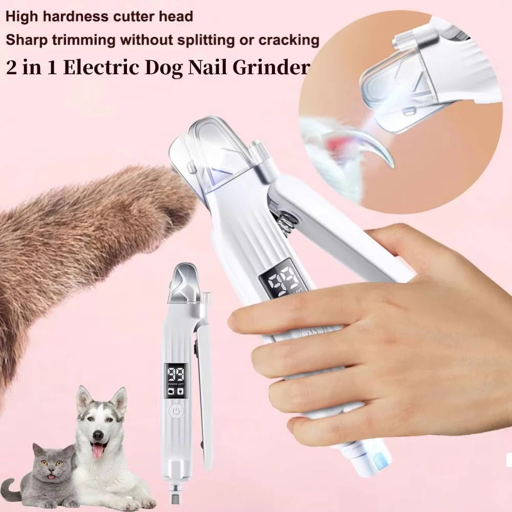 PawTrim Pro™ – 2-in-1 LED Pet Nail Grinder