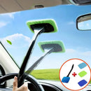 Car Window Cleaner Brush Kit – Long Handle Windshield & Interior Auto Glass Cleaning Tool