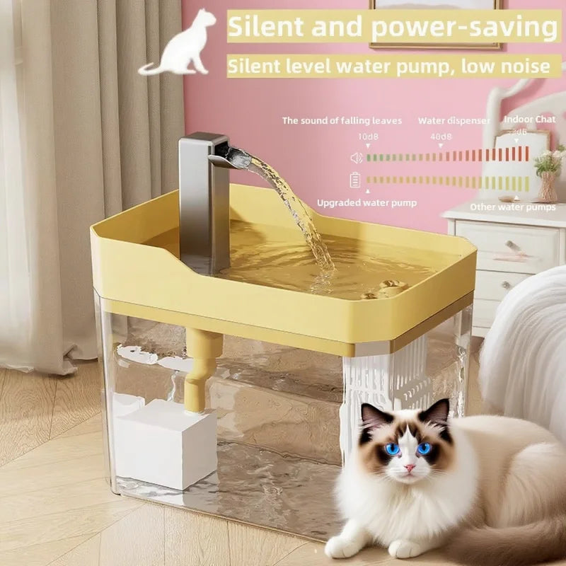 AquaPurr™ – Ultra Silent Pet Drinking Fountain