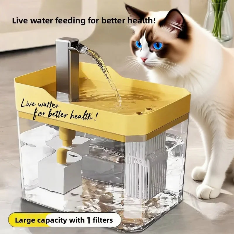 AquaPurr™ – Ultra Silent Pet Drinking Fountain