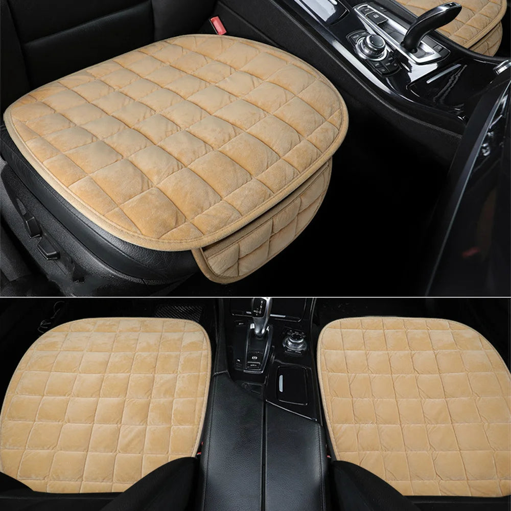 Universal Winter Car Seat Cover – Warm, Anti-Slip, Breathable Front Cushion Protector