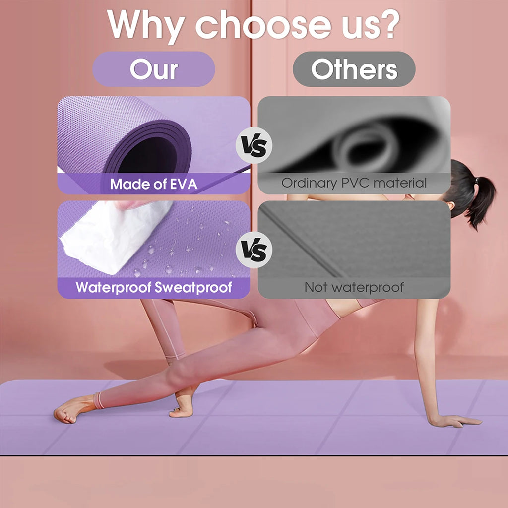 Foldable EVA Yoga Mat – Eco-Friendly Travel Exercise Mat for Yoga, Pilates & Floor Workouts