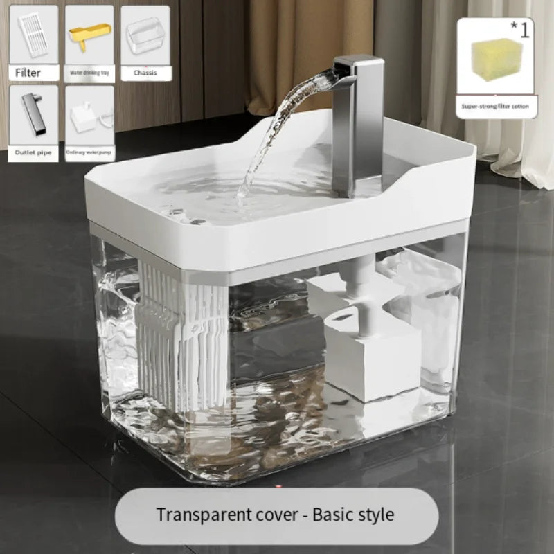 AquaPurr™ – Ultra Silent Pet Drinking Fountain