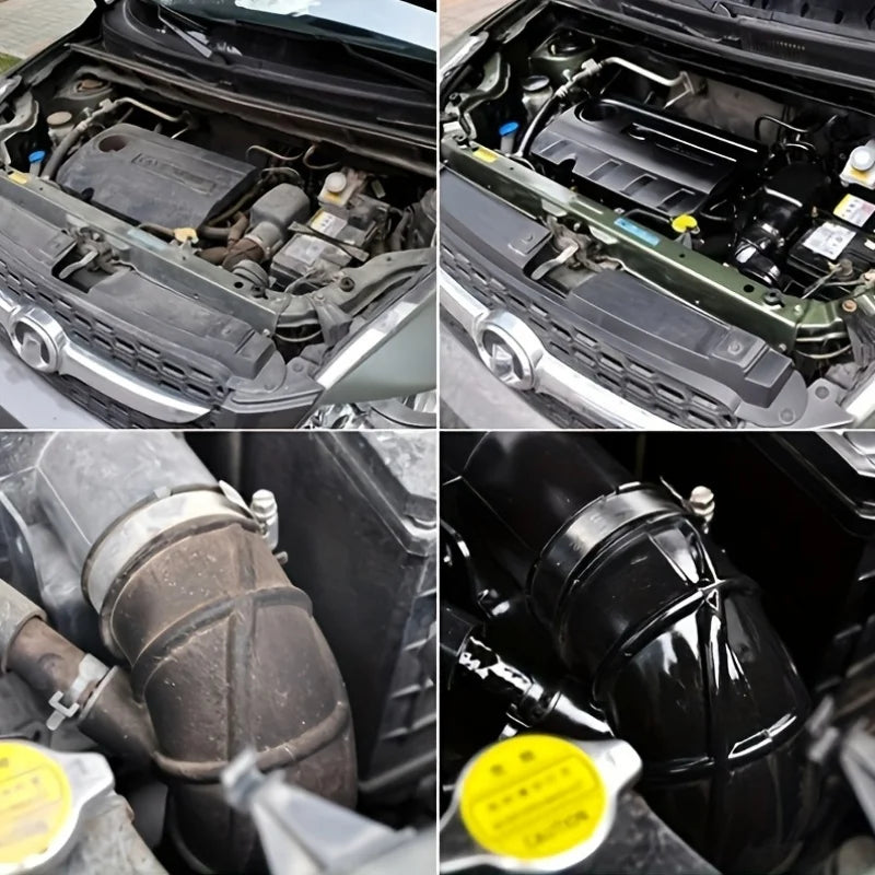 Car Plastic & Interior Restorer – Back-to-Black Gloss Wax for Leather, Panels & Trim