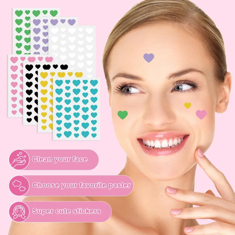 GlowHearts™ – Hydrocolloid Acne Patches