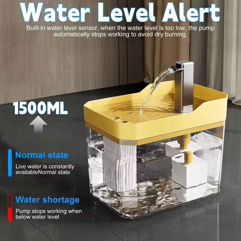 AquaPurr™ – Ultra Silent Pet Drinking Fountain