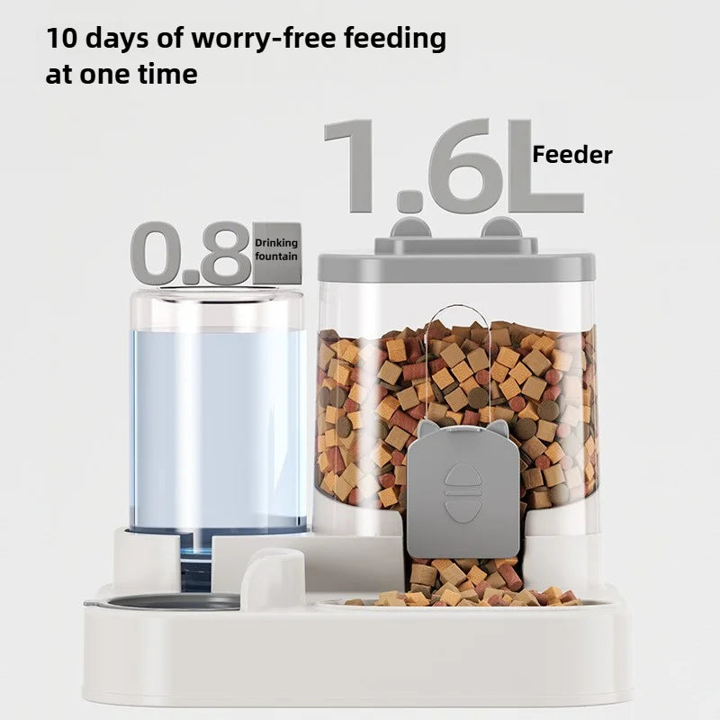 FeedFlow™ – Automatic Pet Feeder & Water Fountain