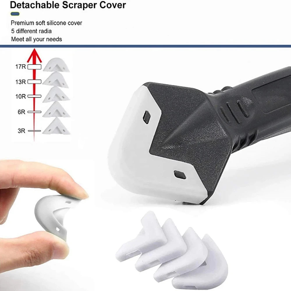 Professional 7-in-1 Silicone Caulk & Grout Tool Kit - Complete DIY Solution