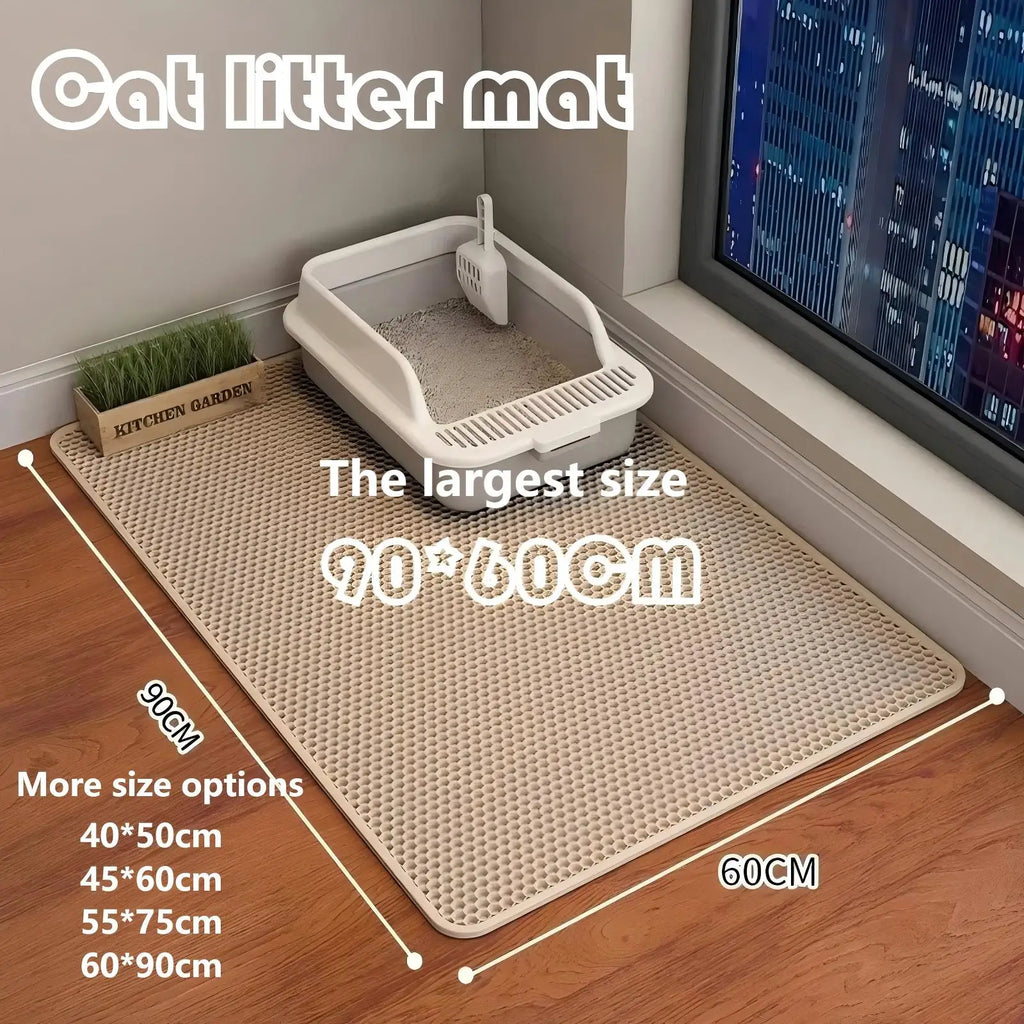 CleanPaws™ – Anti-Tracking Cat Litter Mat