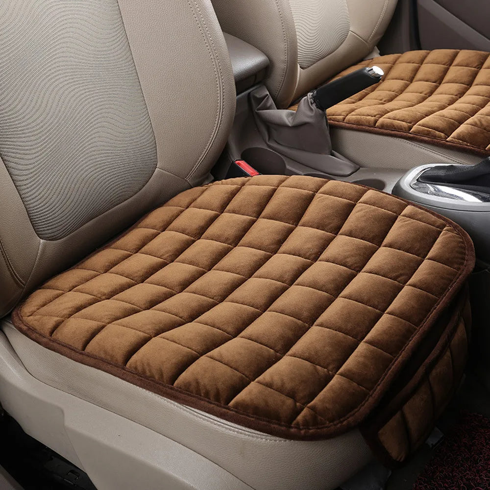 Universal Winter Car Seat Cover – Warm, Anti-Slip, Breathable Front Cushion Protector