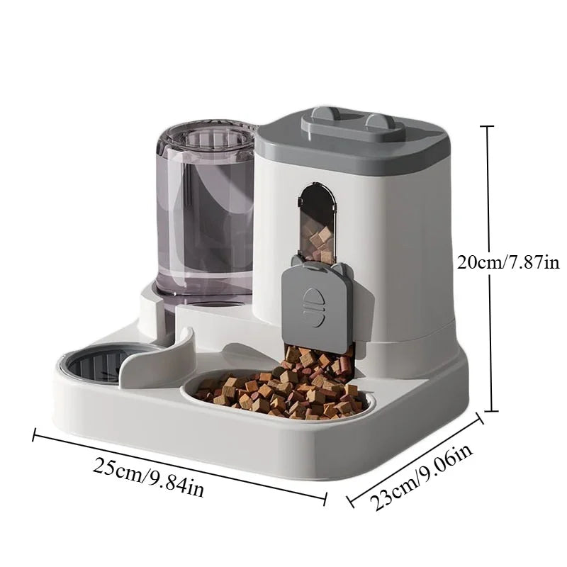 FeedFlow™ – Automatic Pet Feeder & Water Fountain