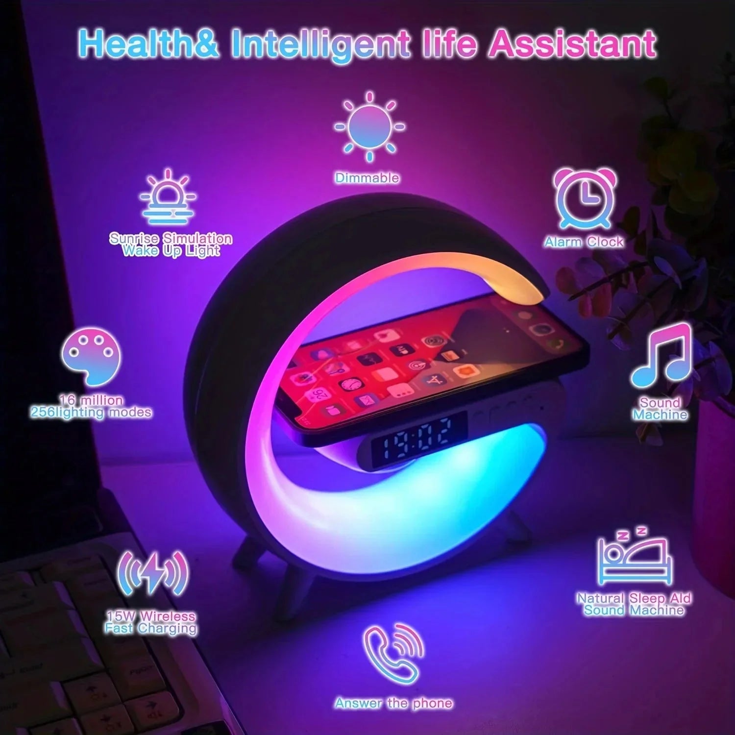 Versatile Wireless Charging Lamp